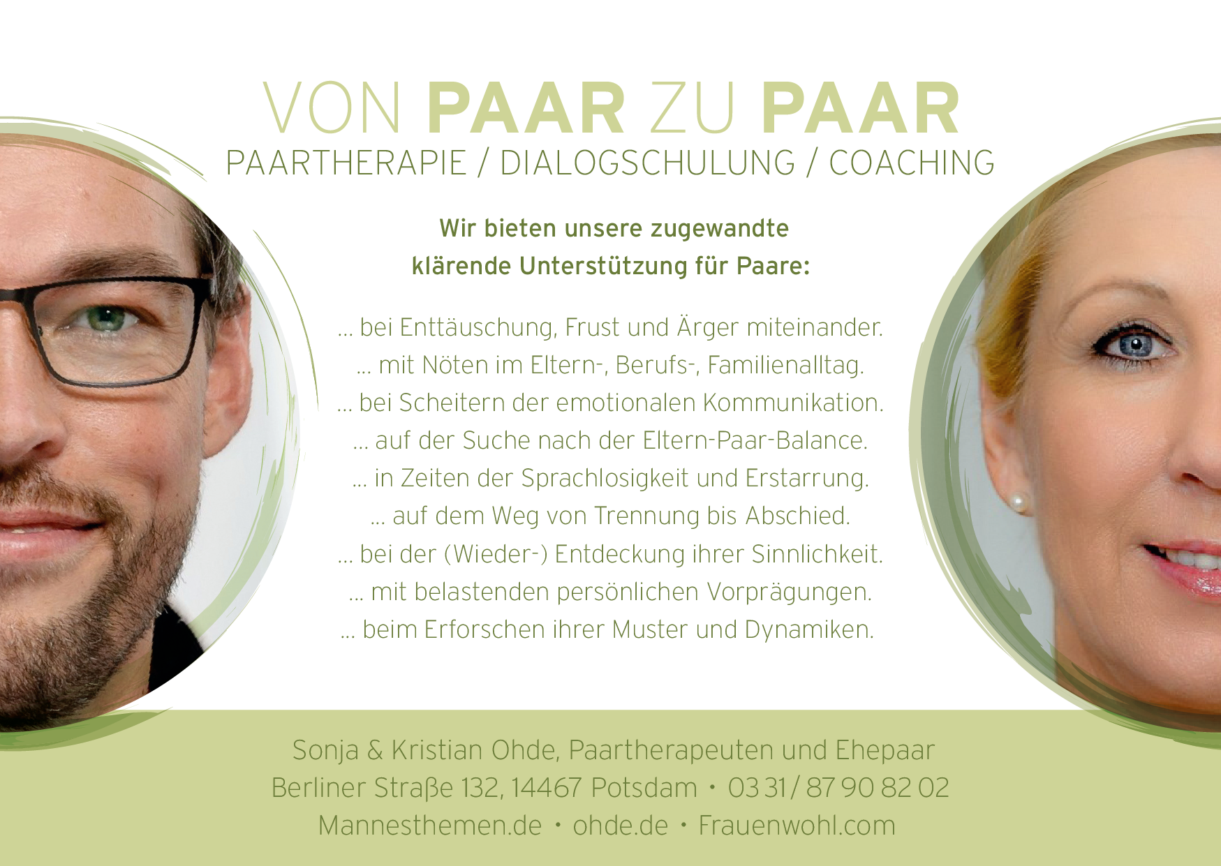 Angebot Gesprächstherapie Coaching Potsdam 